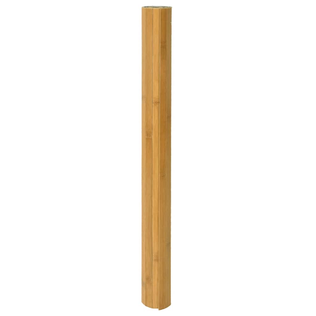 vidaXL Teppich Rechteckig Natur 80x400 cm Bambus