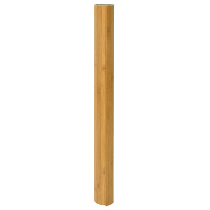 vidaXL Teppich Rechteckig Natur 80x400 cm Bambus