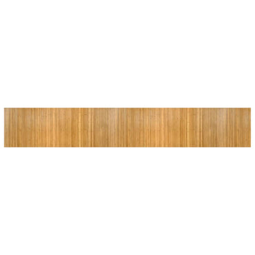 vidaXL Teppich Rechteckig Natur 80x500 cm Bambus