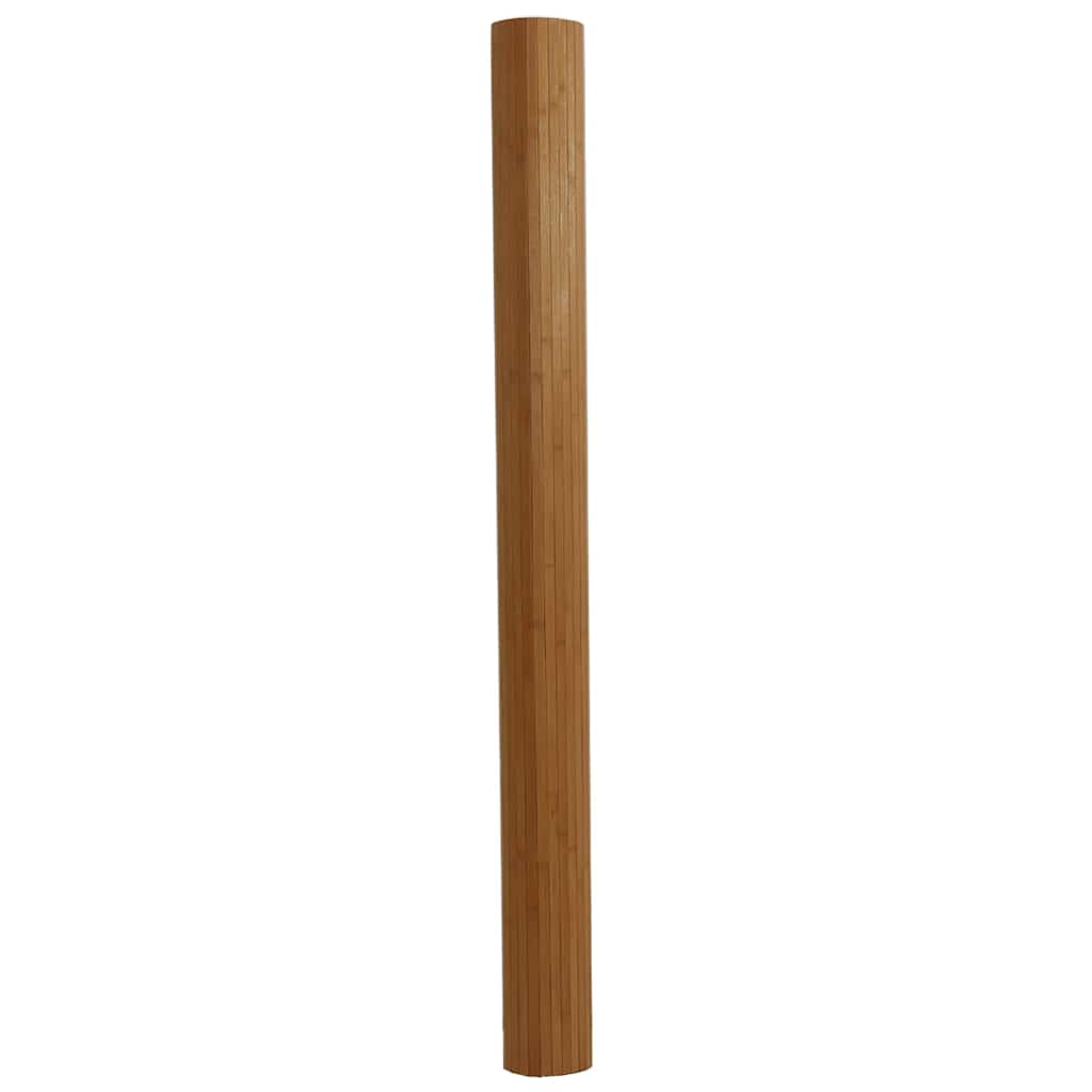 vidaXL Teppich Rechteckig Braun 80x500 cm Bambus
