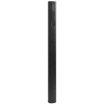 vidaXL Teppich Rechteckig Grau 80x500 cm Bambus