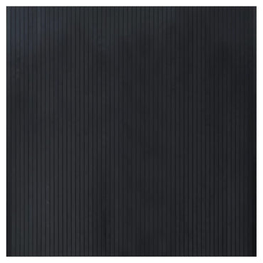 vidaXL Teppich Rechteckig Schwarz 100x100 cm Bambus