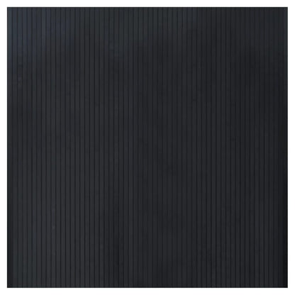 vidaXL Teppich Rechteckig Schwarz 100x100 cm Bambus