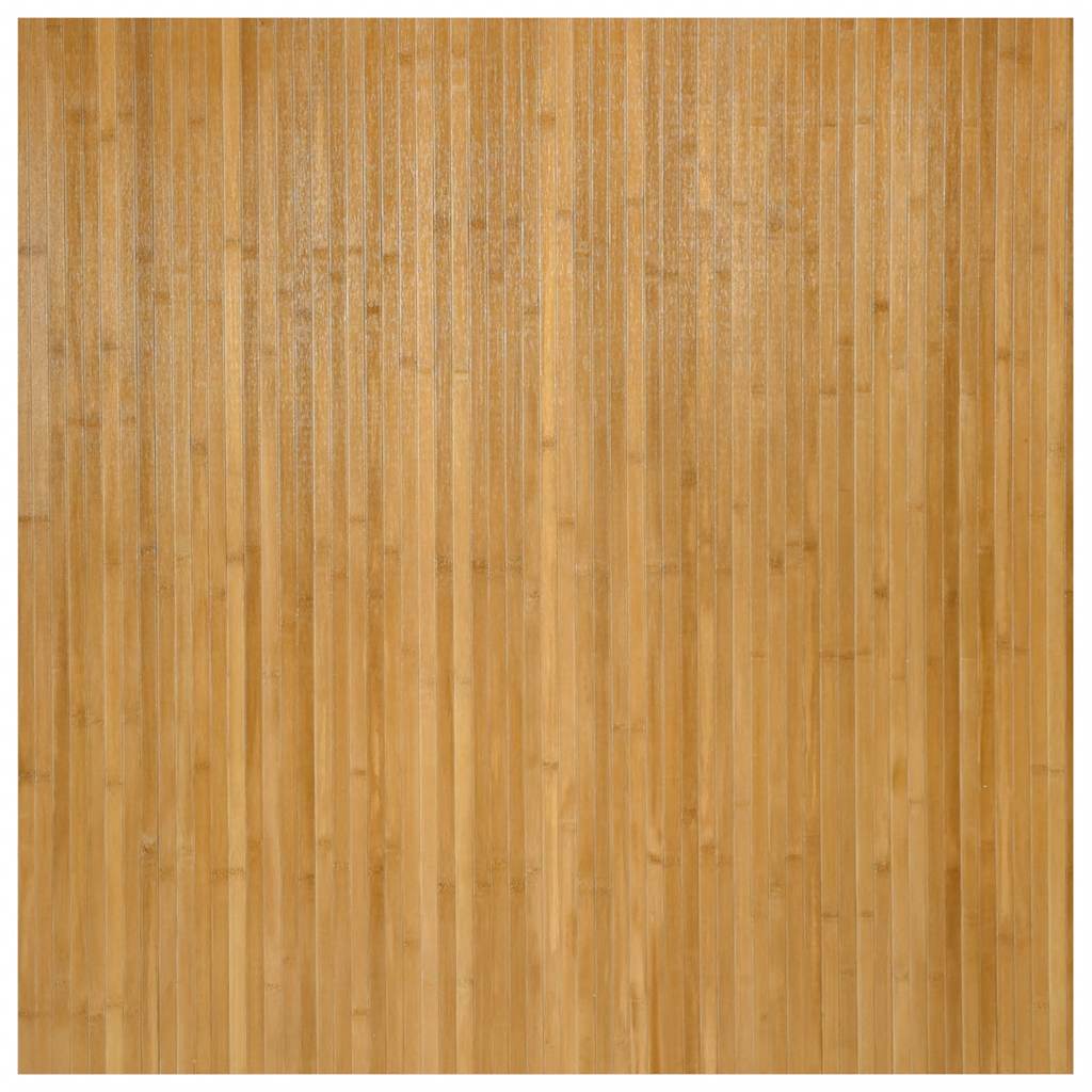 vidaXL Tapis rectangulaire Naturel 100x100 cm Bambou