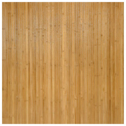 vidaXL Tapis rectangulaire Naturel 100x100 cm Bambou