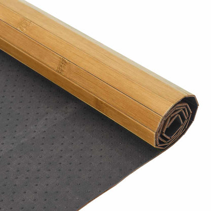 vidaXL Tapis rectangulaire Naturel 100x100 cm Bambou