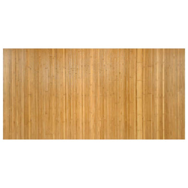 vidaXL Teppich Rechteckig Natur 100x200 cm Bambus