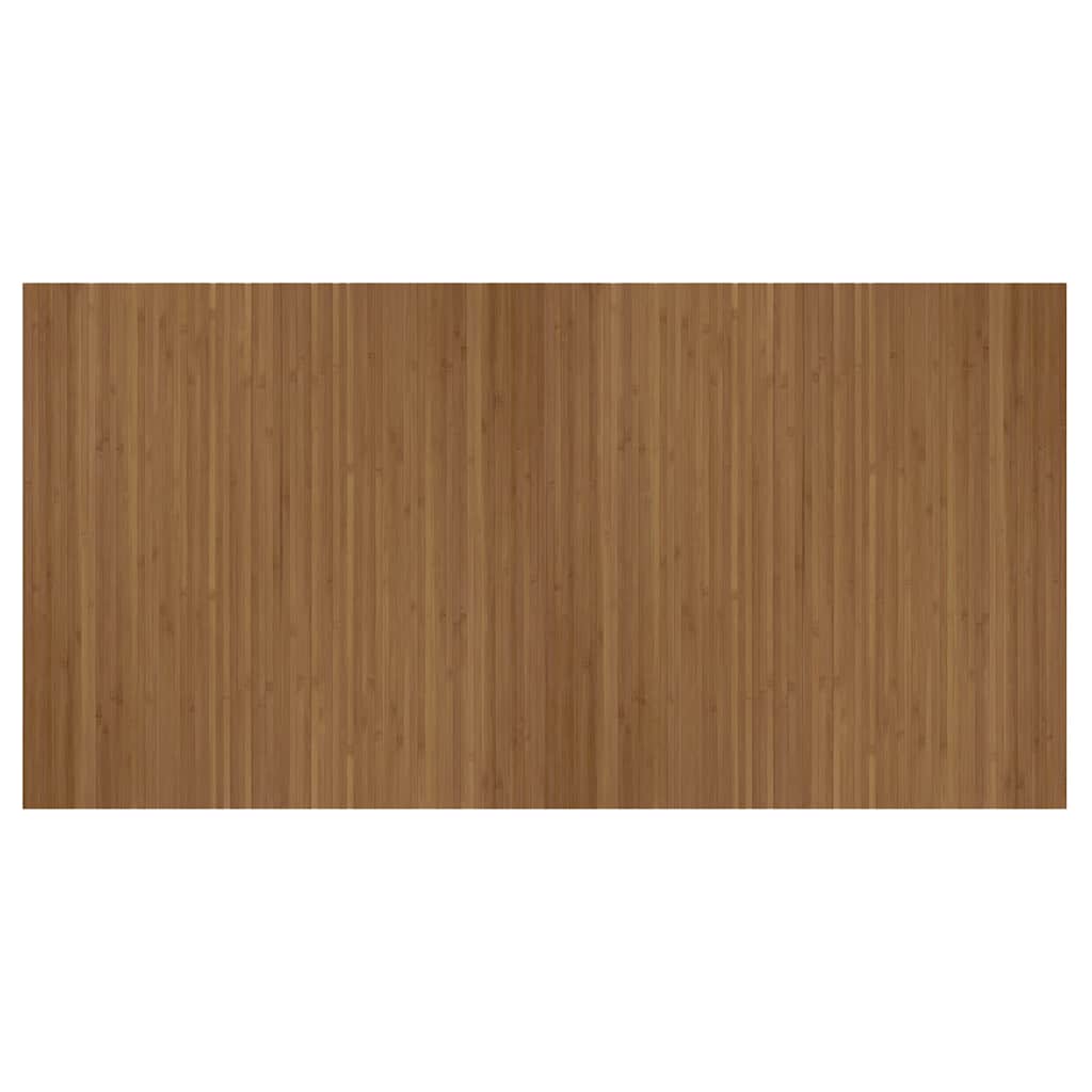vidaXL Teppich Rechteckig Braun 100x200 cm Bambus