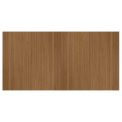 vidaXL Teppich Rechteckig Braun 100x200 cm Bambus