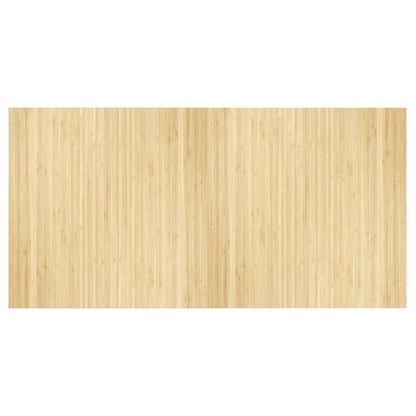 vidaXL Teppich Rechteckig Hell Natur 100x200 cm Bambus