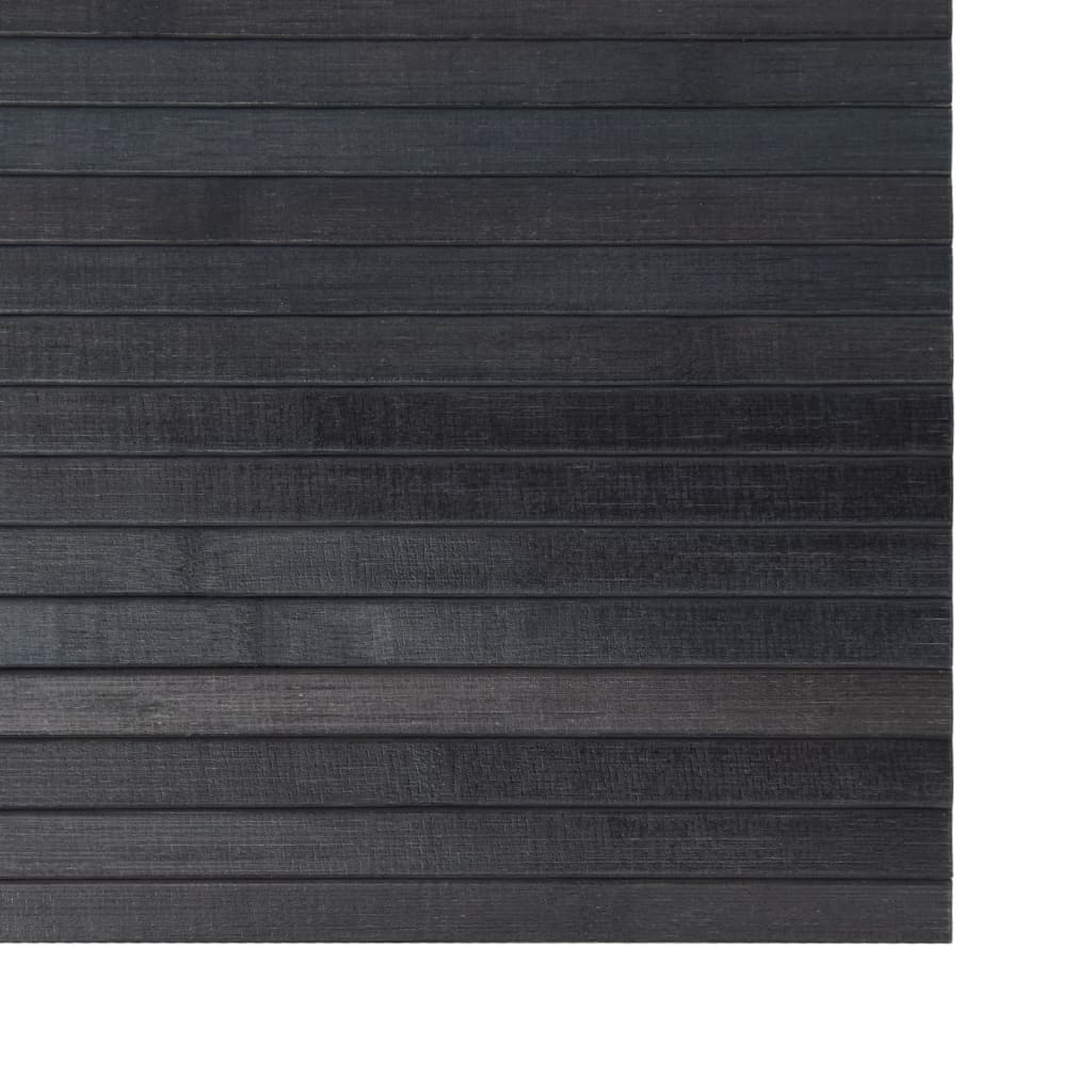 vidaXL Tapis rectangulaire gris 100x200 cm bambou