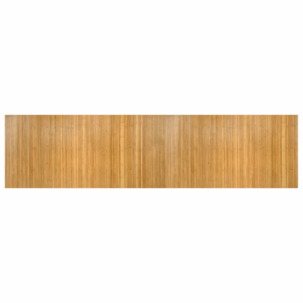 vidaXL Teppich Rechteckig Natur 100x400 cm Bambus