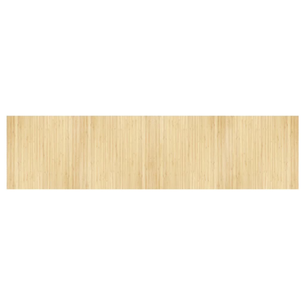 vidaXL Tapis rectangulaire Naturel clair 100x400 cm Bambou