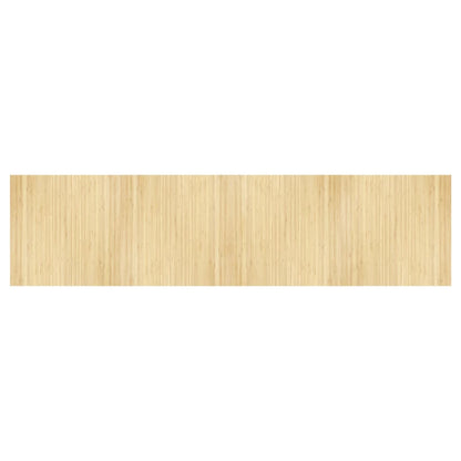 vidaXL Tapis rectangulaire Naturel clair 100x400 cm Bambou