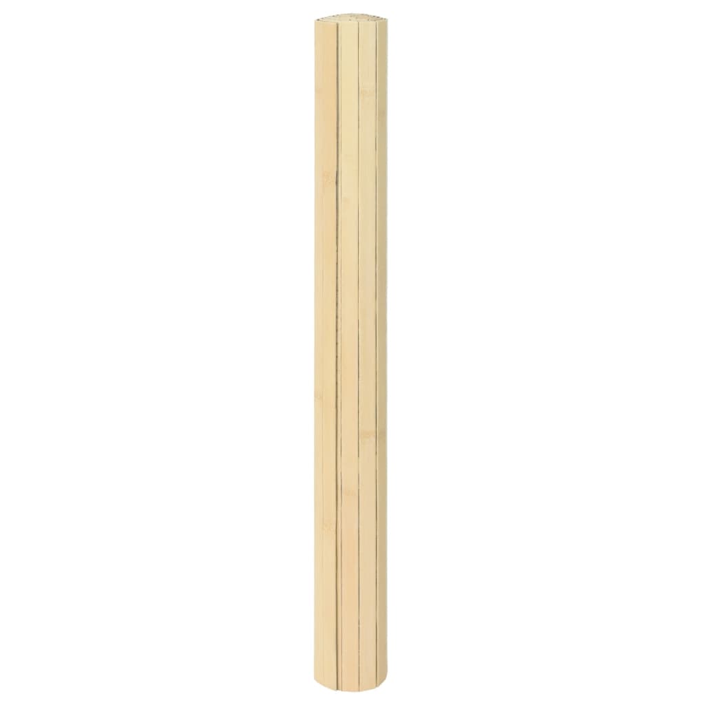 vidaXL Tapis rectangulaire Naturel clair 100x400 cm Bambou