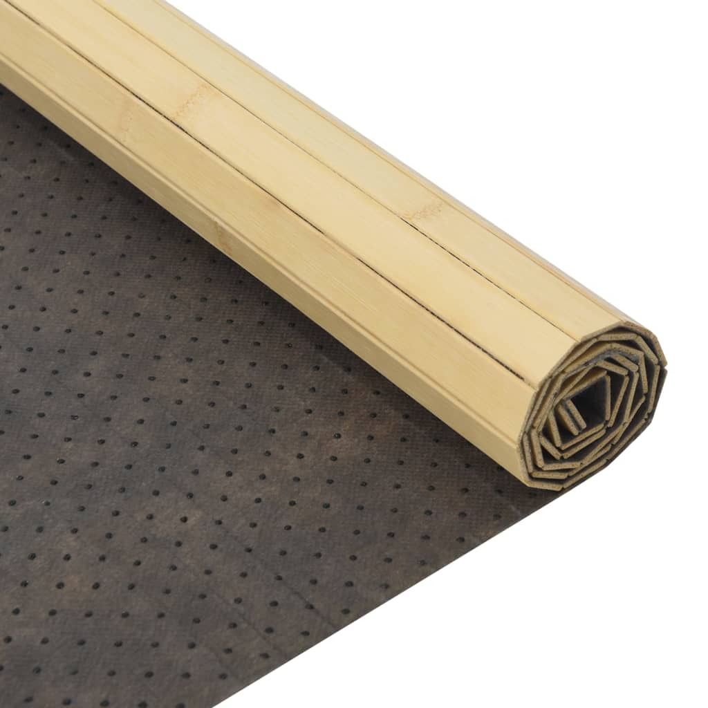 vidaXL Tapis rectangulaire Naturel clair 100x400 cm Bambou