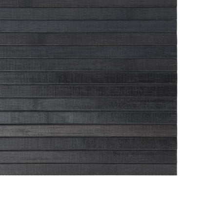 vidaXL Teppich Rechteckig Grau 100x400 cm Bambus