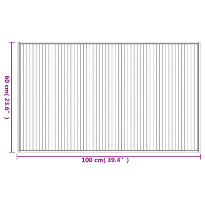 vidaXL Teppich Rechteckig Schwarz 60x100 cm Bambus