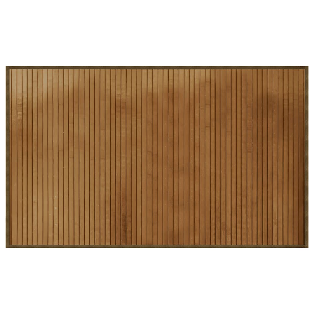 vidaXL Tapis rectangulaire marron 60x100 cm Bambou