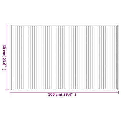 vidaXL Tapis rectangulaire marron 60x100 cm Bambou