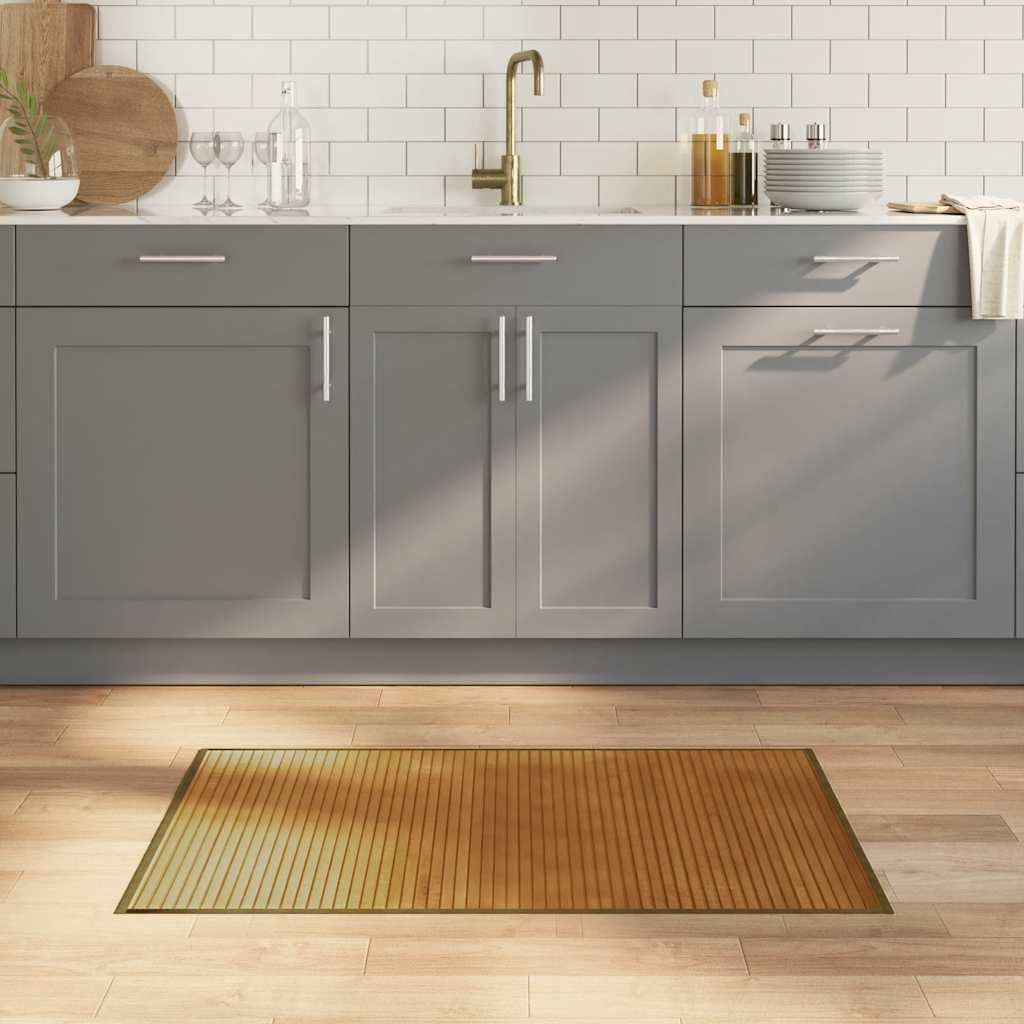 vidaXL Tapis rectangulaire marron 60x100 cm Bambou