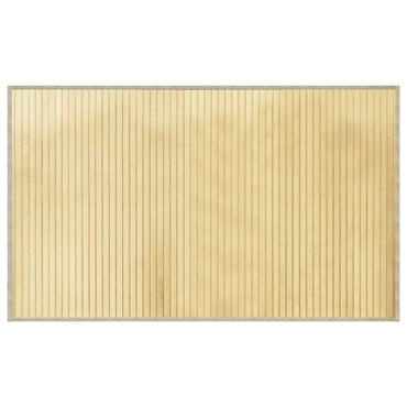 vidaXL Tapis rectangulaire couleur naturelle claire 60x100 cm Bambou