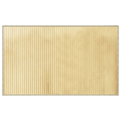 vidaXL Tapis rectangulaire couleur naturelle claire 60x100 cm Bambou