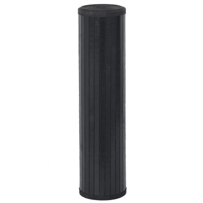 vidaXL Tapis rectangulaire Noir 60x200 cm Bambou