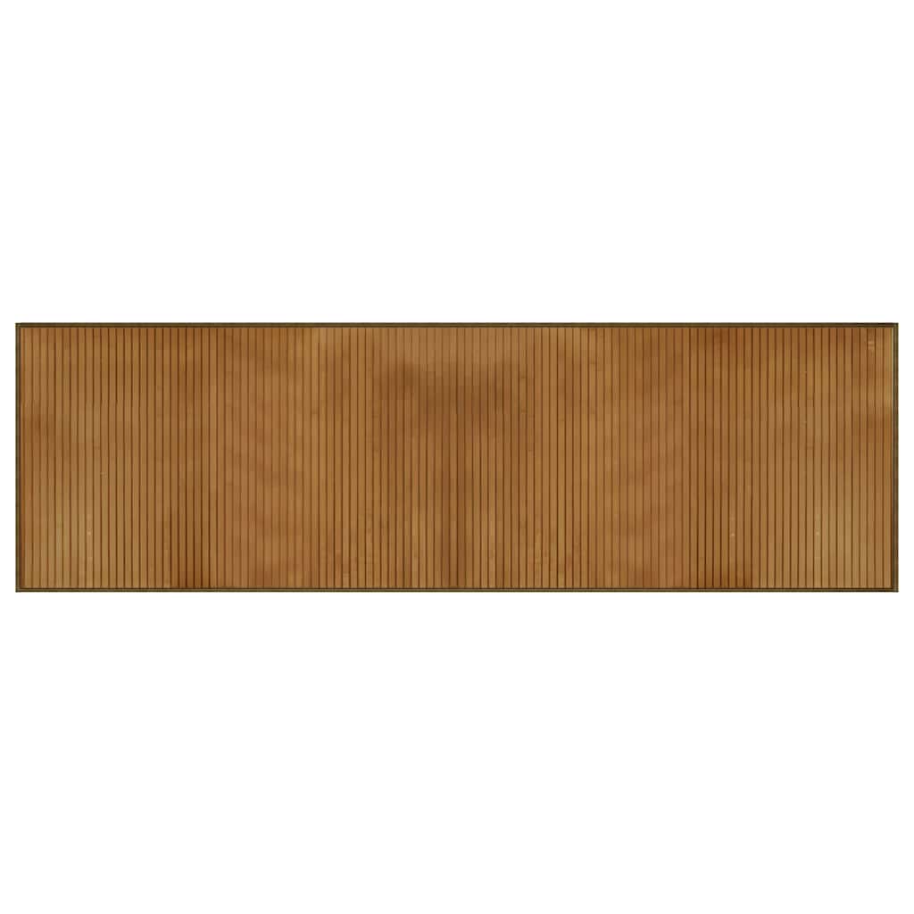 vidaXL Tapis rectangulaire Marron 60x200 cm Bambou