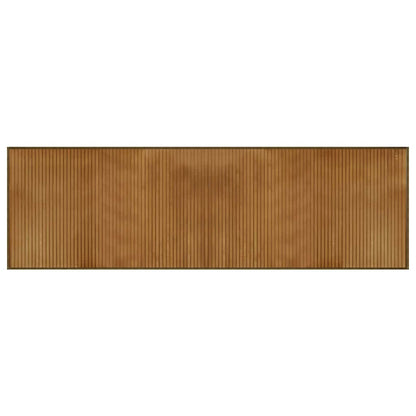 vidaXL Tapis rectangulaire Marron 60x200 cm Bambou