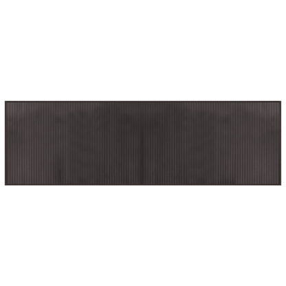 vidaXL Tapis rectangulaire Marron foncé 60x200 cm Bambou
