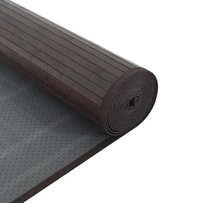 vidaXL Tapis rectangulaire Marron foncé 60x200 cm Bambou