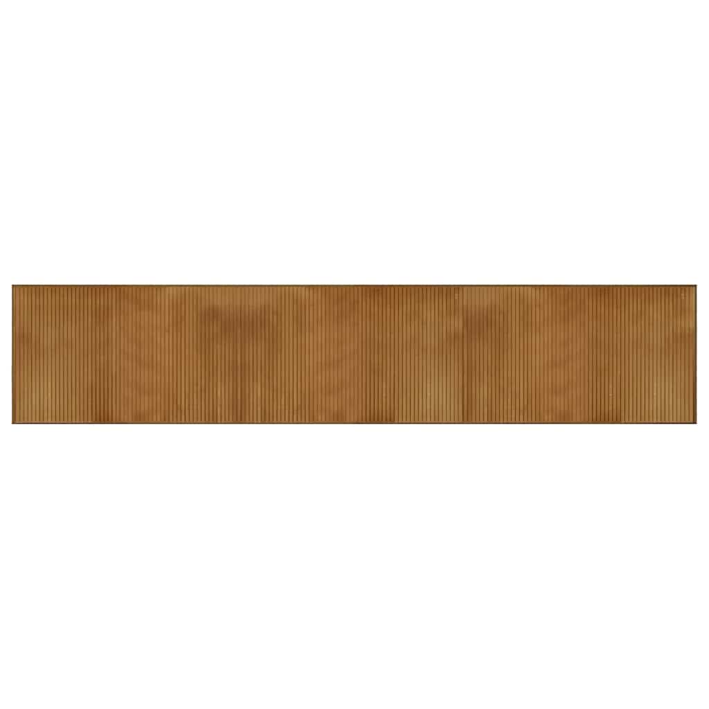 vidaXL Teppich Rechteckig Braun 60x300 cm Bambus