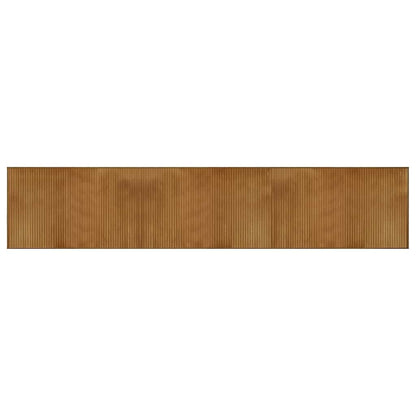 vidaXL Teppich Rechteckig Braun 60x300 cm Bambus