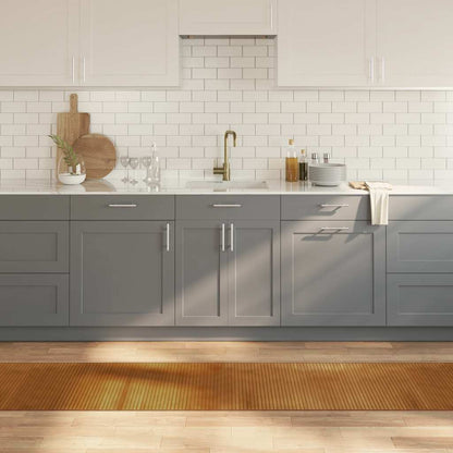 vidaXL Teppich Rechteckig Braun 60x300 cm Bambus