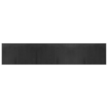 vidaXL Tapis rectangulaire gris 60x300 cm bambou
