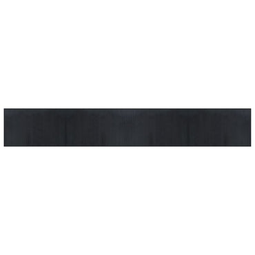 vidaXL Tapis rectangulaire Noir 60x400 cm Bambou