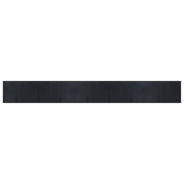 vidaXL Tapis rectangulaire Noir 60x500 cm Bambou