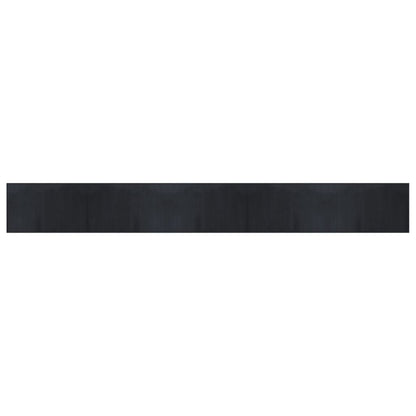 vidaXL Tapis rectangulaire Noir 60x500 cm Bambou