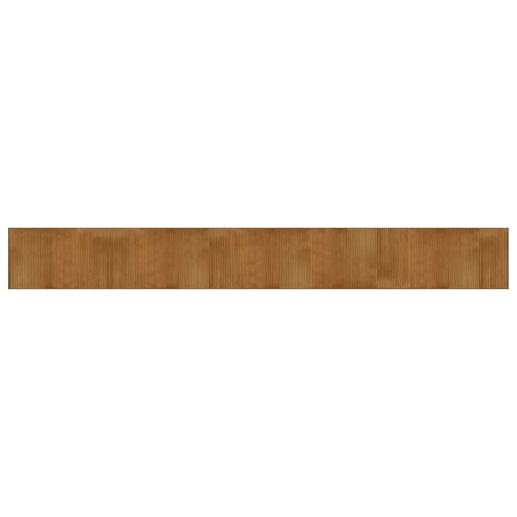 vidaXL Teppich Rechteckig Braun 60x500 cm Bambus