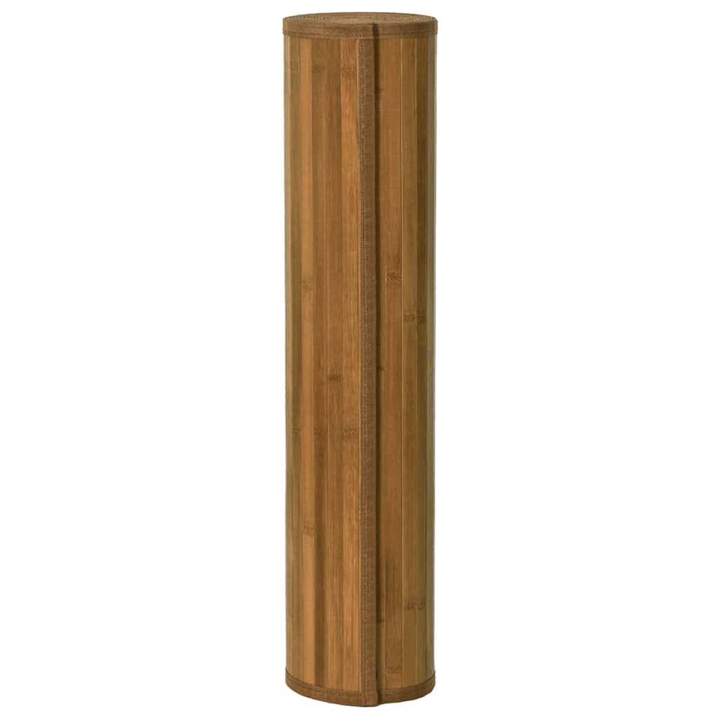 vidaXL Teppich Rechteckig Braun 60x500 cm Bambus