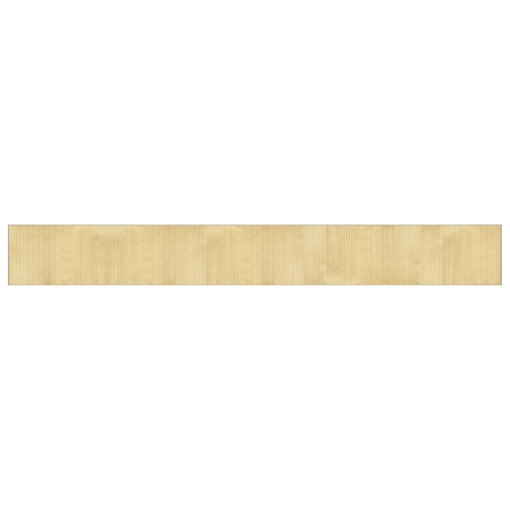 vidaXL Tapis rectangulaire Nature clair 60x500 cm Bambou