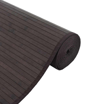 vidaXL Tapis rectangulaire Marron foncé 60x500 cm Bambou