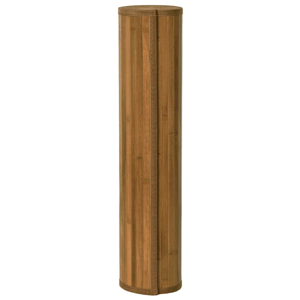 vidaXL Teppich Rechteckig Braun 60x1000 cm Bambus