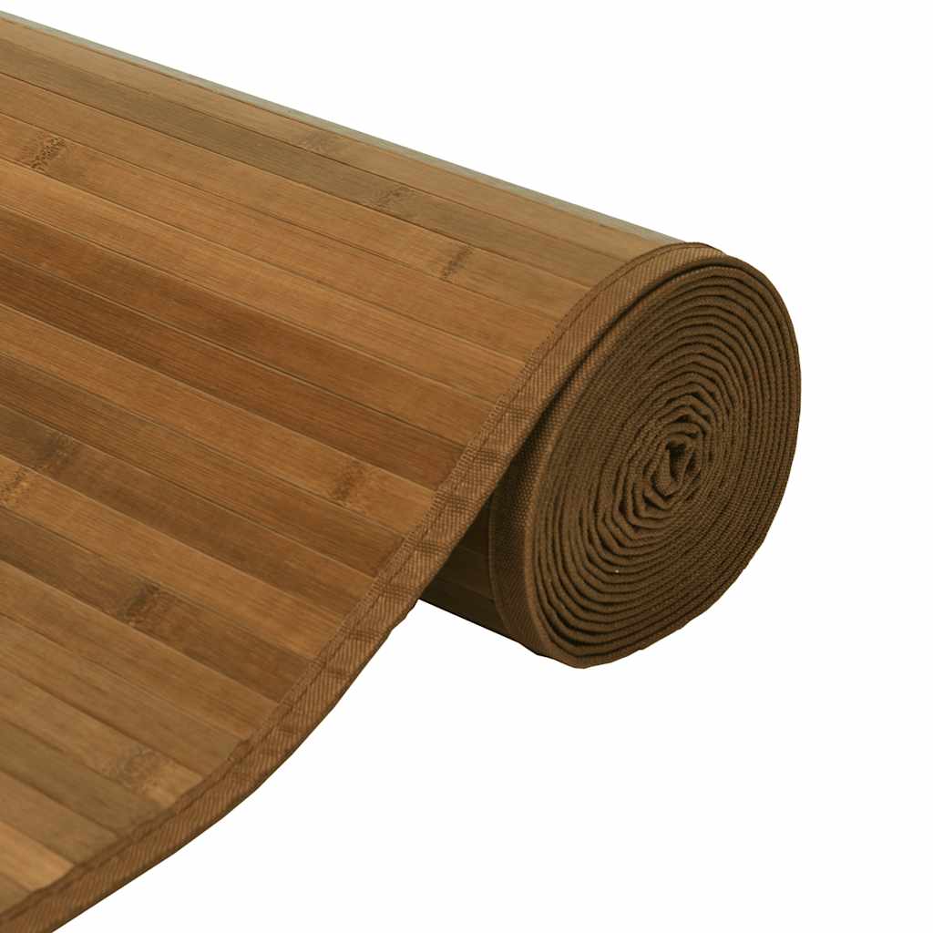 vidaXL Teppich Rechteckig Braun 60x1000 cm Bambus