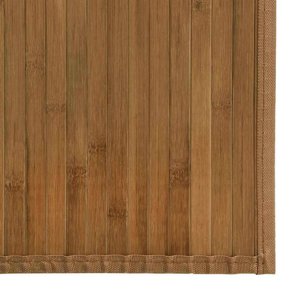 vidaXL Teppich Rechteckig Braun 60x1000 cm Bambus