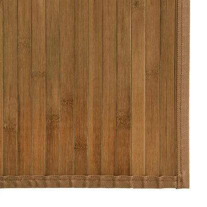 vidaXL Teppich Rechteckig Braun 60x1000 cm Bambus