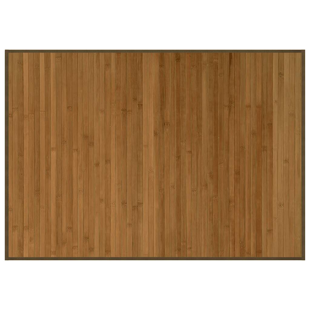 vidaXL Tapis rectangulaire marron 70x100 cm bambou