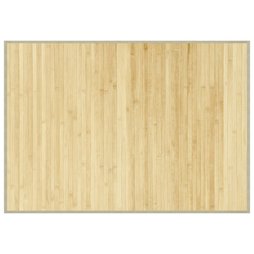 vidaXL Tapis rectangulaire Nature clair 70x100 cm Bambou