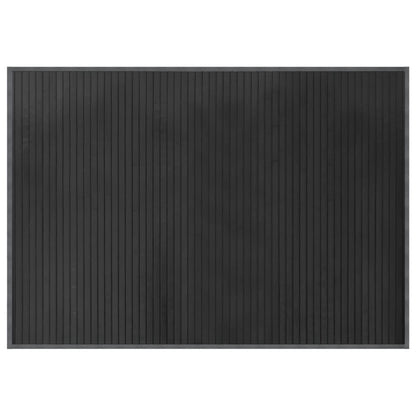 vidaXL Teppich Rechteckig Grau 70x100 cm Bambus